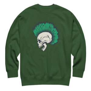 Eternal Punk Forest Green Skull Sweatshirt (No. 111 Limited Edition)