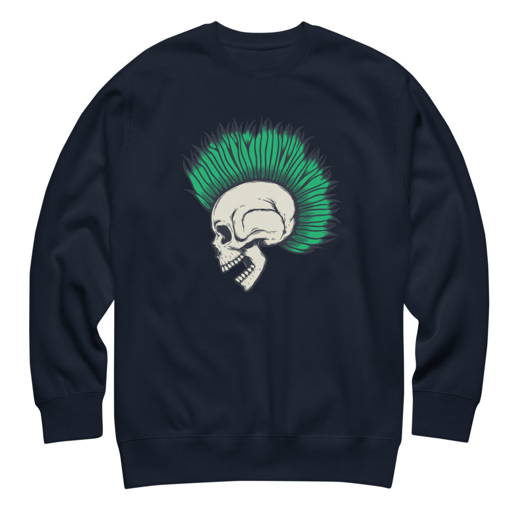 Eternal Punk Navy Skull Sweatshirt (No. 111 Limited Edition)