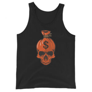 No. 266 - Can't Take It With You Skull Tank - Image 2