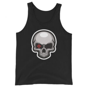No. 166 - Bullseye Skull Tank Top