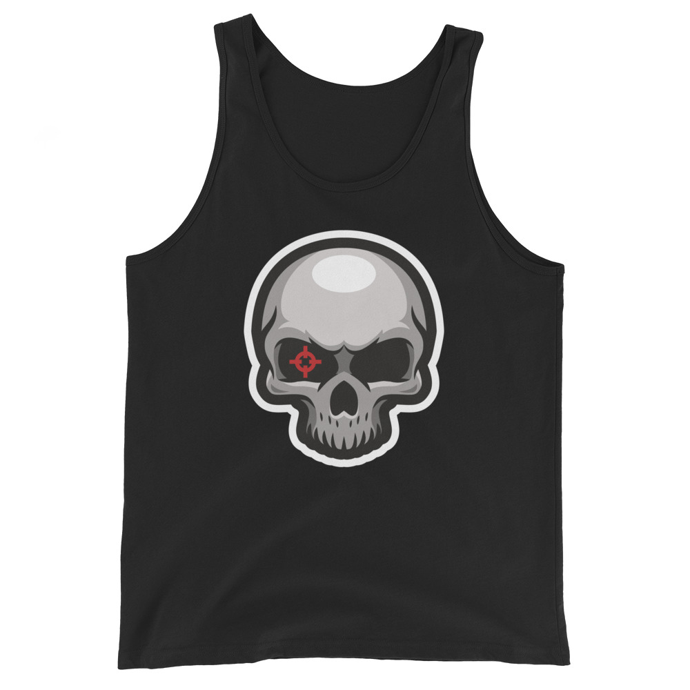 No. 166 - Bullseye Skull Tank Top