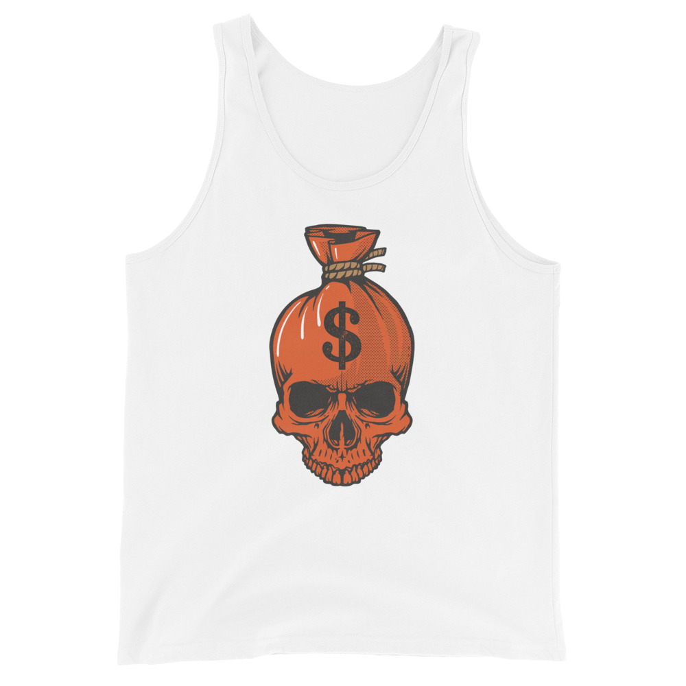 No. 266 - Can't Take It With You Skull Tank Top