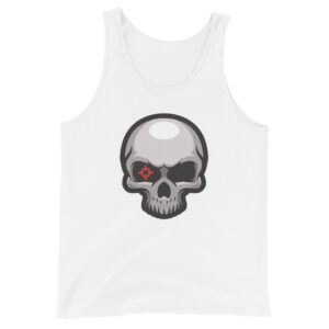 No. 166 - Bullseye Skull Tank Top - Image 2